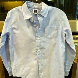 Boys size 8 Janie and Jack blue button-down